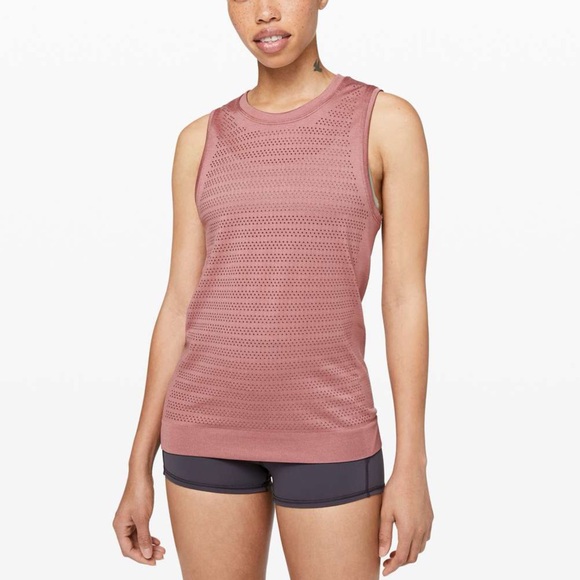 Lululemon Breeze By Muscle Tank II Sz 10 *Squad In Quicksand / Quicksand - Picture 1 of 6
